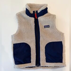 Patagonia Navy and Cream Fleece Jacket
